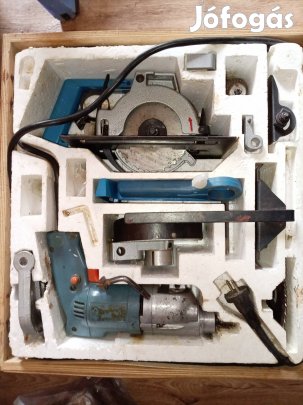 Orosz barkácsgép készlet. Körfűrész/köszörű/fúró