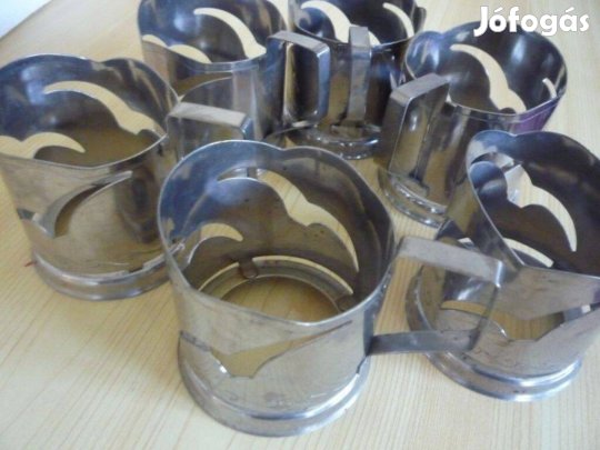 Orosz fém pohártartó