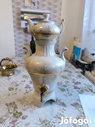 Orosz porcelán szamovár eladó!