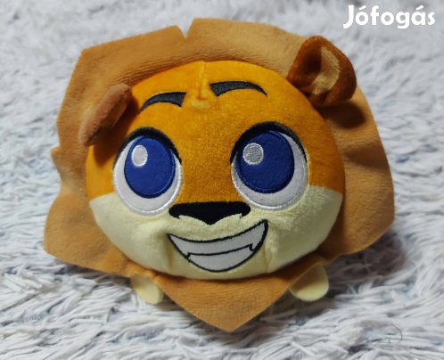 Oroszlán plüss labda. 19 cm átmérőjű