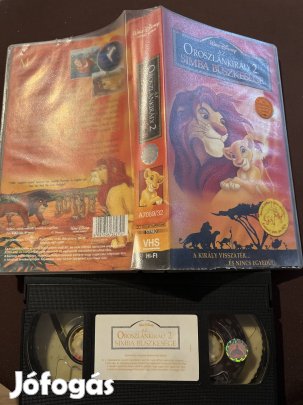 Oroszlánkirály 2 mese vhs. 