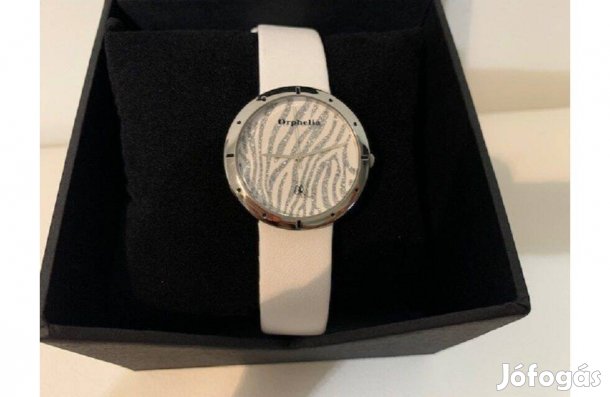 Orphelia női karóra fehér színű bőrszíj dobozzal