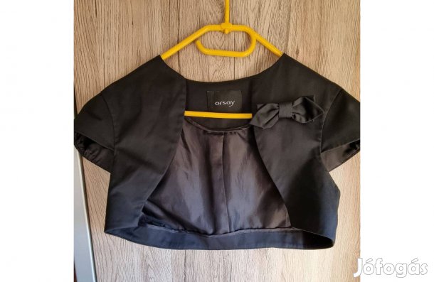 Orsay, fekete színű boleró, rövid ujjú