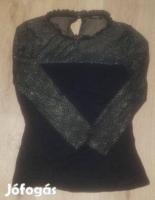 Orsay szuper csinos és különleges fekete arany pöttyös felső Akció !!
