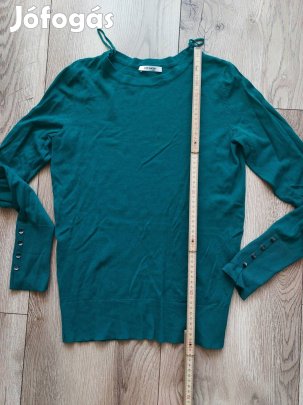 Orsay új L-es sötétzöld pulóver