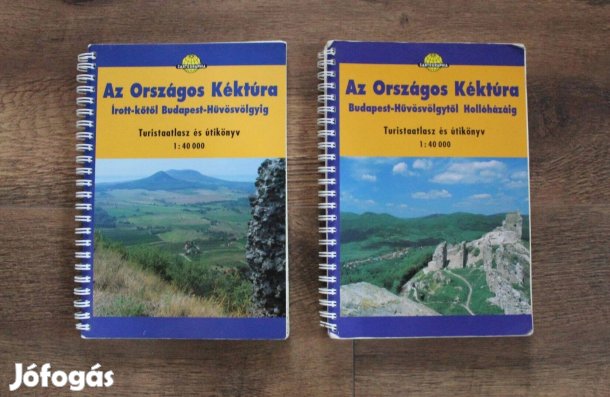 Országos Kéktúra ( turistaatlasz és útikönyv ) 2 db térkép