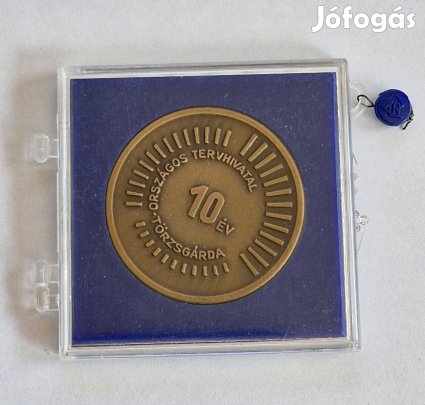 Országos Tervhivatal Törzsgárda 10 év után bronz emlékérem
