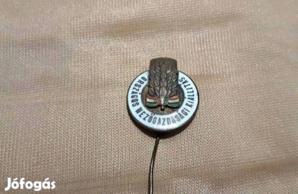 Országos mezőgazdasági kiállítás zománcozott kitűző