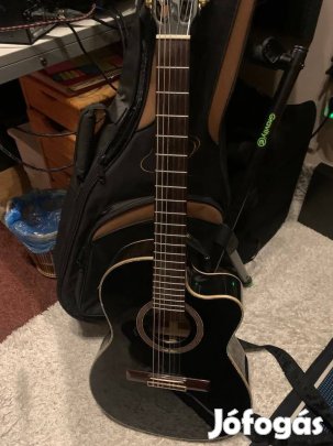 Ortega RCE138-T4BK elektroakusztikus gitár tokkal