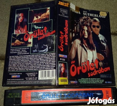 Őrület sodrában - thriller vhs