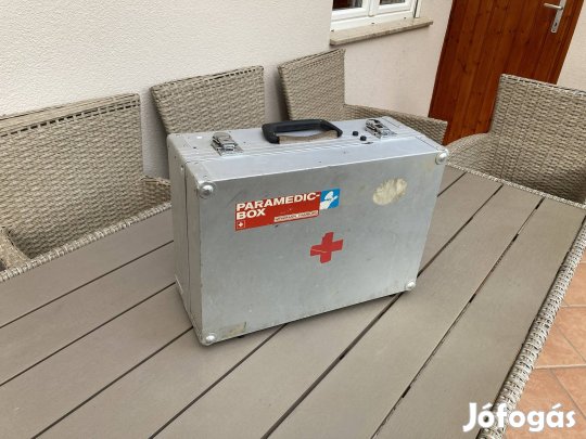 Orvosi retro regi fem taska koffer borond