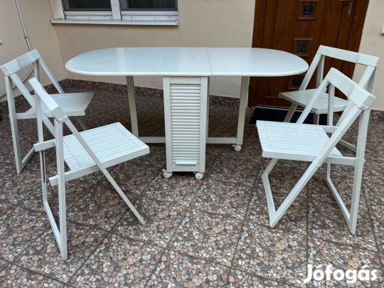Összecsukható Asztal, 4 db székkel