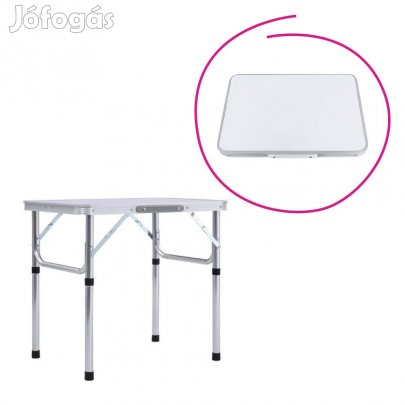 Összecsukható kempingasztal, 60 cm, alumínium/MDF, KEPI TYP 2