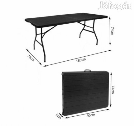 Összecsukható kerti asztal (új)