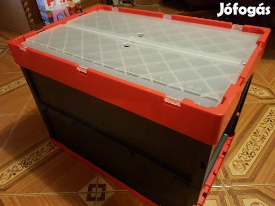 Összecsukható műanyag láda ipari jelleg 83 liter
