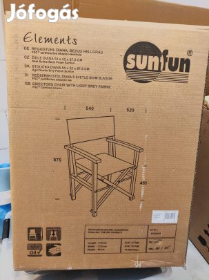 Összecsukható rendezői kerti szék 