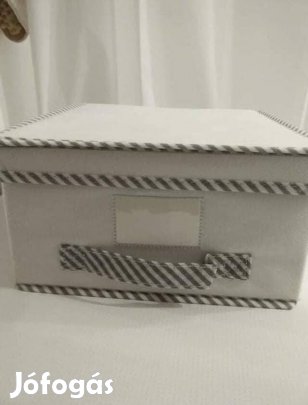 Összecsukható szövet-tároló doboz borítóval, többcélú eladó!