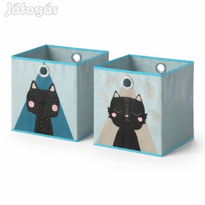 Összecsukható tárolódoboz 30 × 30 × 30 cm,Vicco cicás ,Új