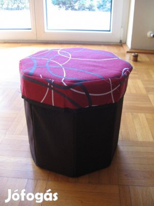 Összehajtható kínai zsámoly, ülőke - tároló