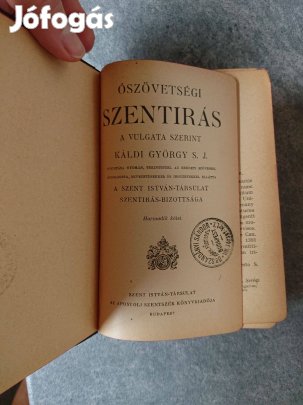 Ószövetségi Szentírás a Vulgata Szerint, Káldi György fordítás, 1934