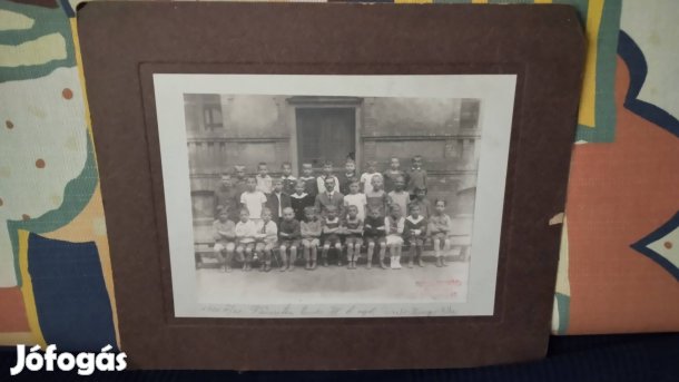 Osztály tabló 1921 fekete fehér fotó