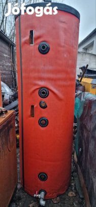 Osztrák Hoval 300 literes 2 hőcserélős hőszigetelt puffertartály 