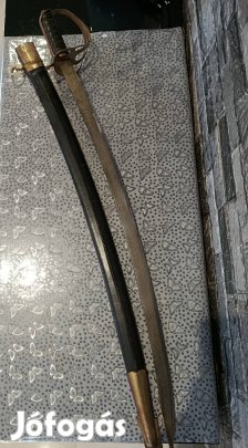 Osztrák-Magyar Monarchia stílusú tiszti szablya MÁV gravírozással