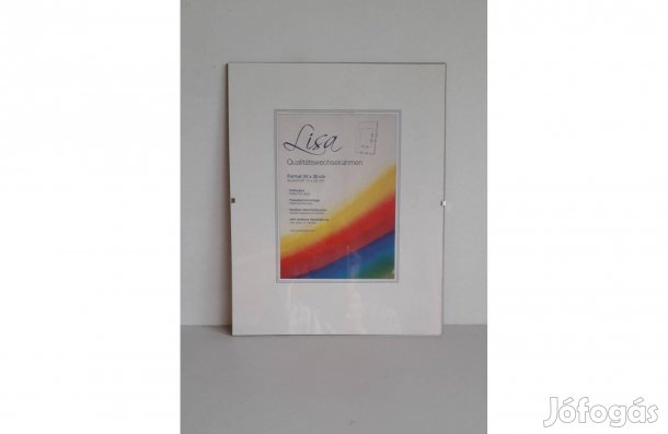 Osztrák üveges fényképtartó 30*24 cm