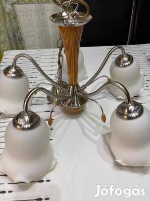 Öt ágú jó állapotú csillár