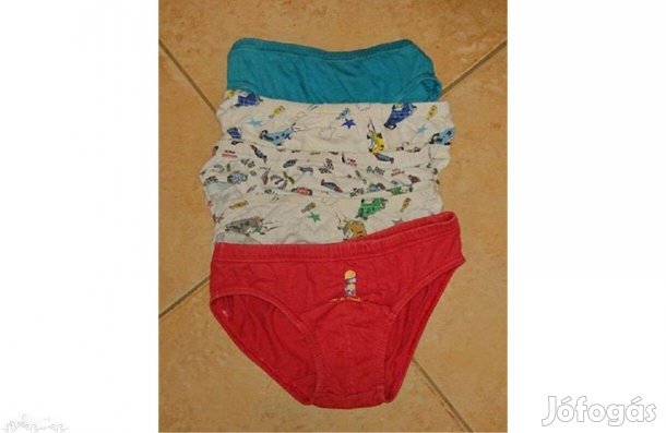 Öt darab 6 éves méretű színes alsónadrág kisfiúnak