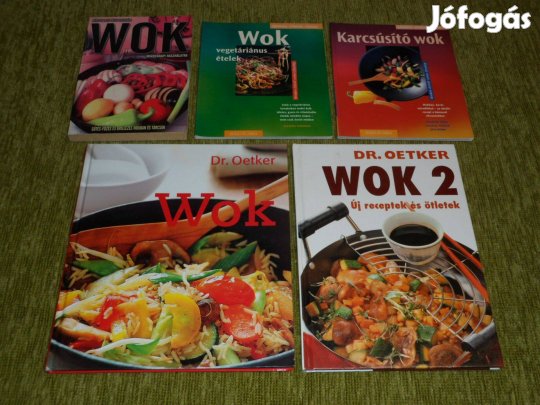 Öt könyv a wok-ban való sütés-főzésről