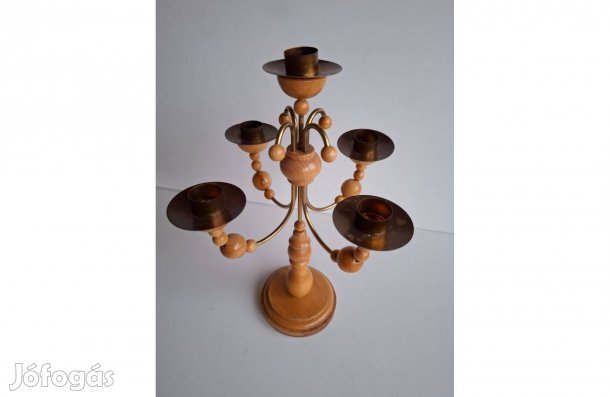 Ötágú gyertyatartó 29 cm