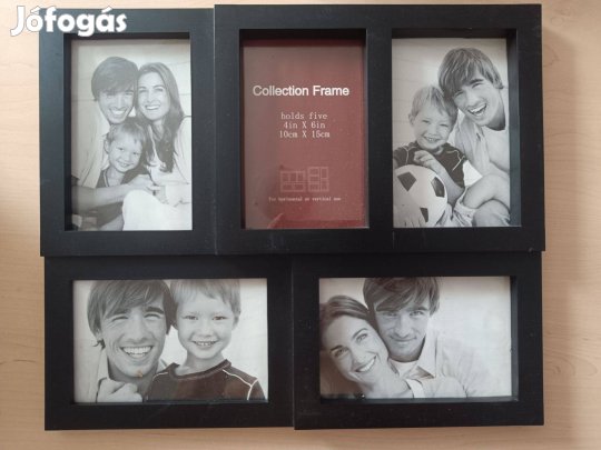 Ötnyílású kollázs képkeret