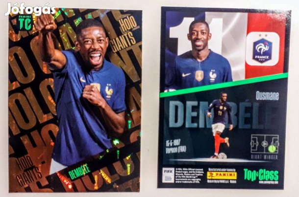 Ousmane Dembele Franciaország Holo Giants focis kártya Top Class 2023