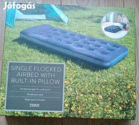 Outdoor egyszemélyes felfújható vendég ágy, matrac, 71x186x22 cm új