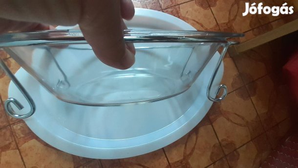 Ovális alakú jénai állvánnyal eredeti dobozában