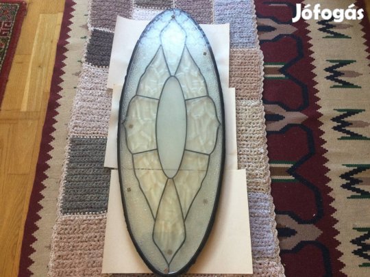 Ovális bejárati ajtó díszüveg