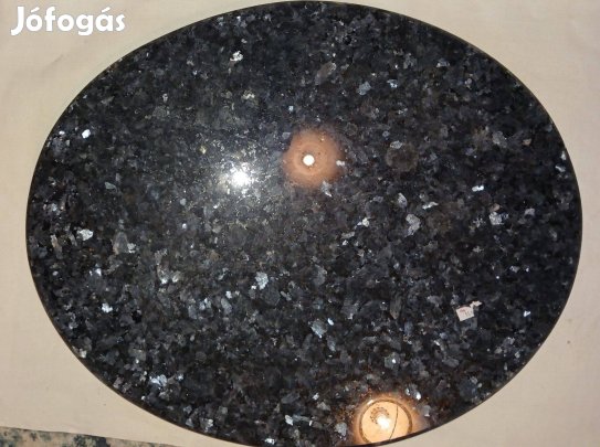 Ovális csiszolt gránit lap