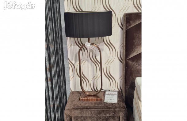 Ovális formájú rose gold színű asztali lámpa 55 cm, Light & Living