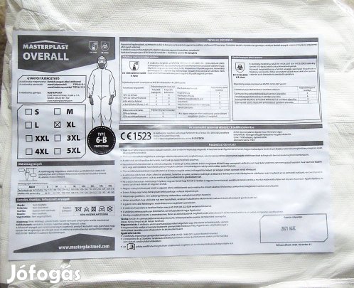 Overall XL és XXL méret