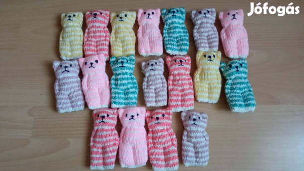 Ovis ballagási ajándék kötött mackó 11 cm 500 Ft