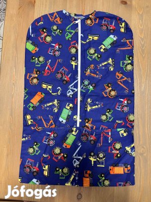 Óvodai vállfás ruhazsák sötétkék, munkagépek vállfa nélkül! Új!