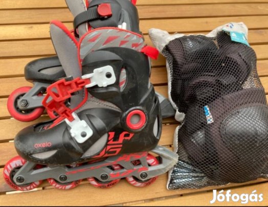 Oxelo Play 5 Decathlon görkorcsolya 30-32 fekete