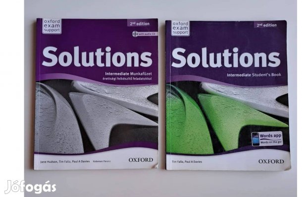 Oxford Solutions Intermediate Student's Book tankönyv munkafüzet