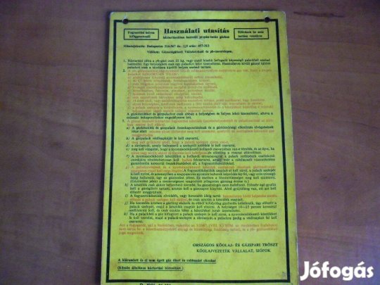 PB-gázpalack használati utasítás