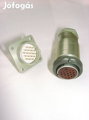 PC19ATB aljzat, Pcg19 dugó csatlakozó pár, ussr military, Aranyozott