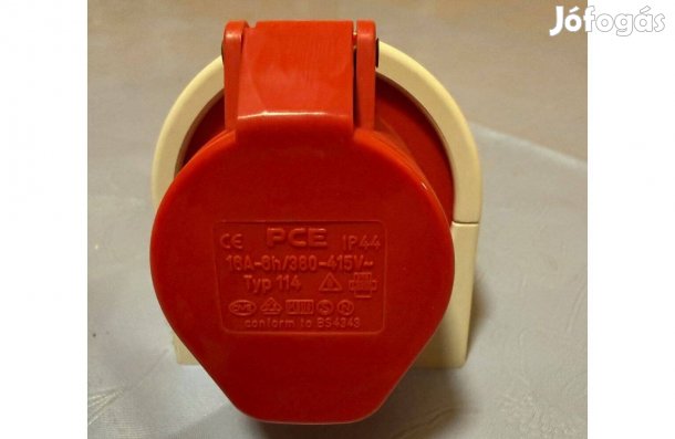 PCE ráépíthető dugalj 16A 3P+F IP44