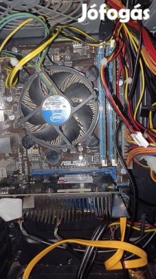 PC Asus P8H61-M LX3 Plus alaplap Processzorral 2x2.70GHZ  jó működik 