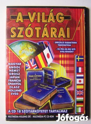 PC CD-ROM: A világ szótárai - 18 kötet (angol, német, japán, stb.)