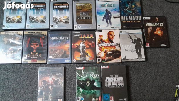 PC játékok (2350ft/db)